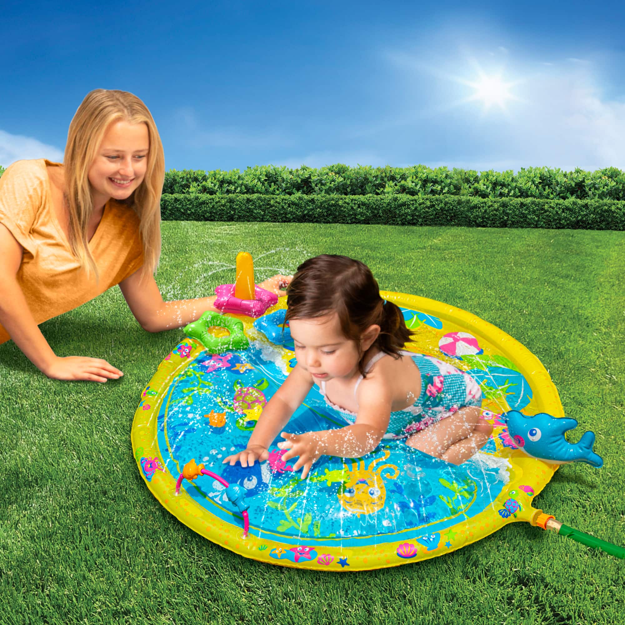 Banzai® 44'' Wiggle 'N Waves Sprinkling Mat™